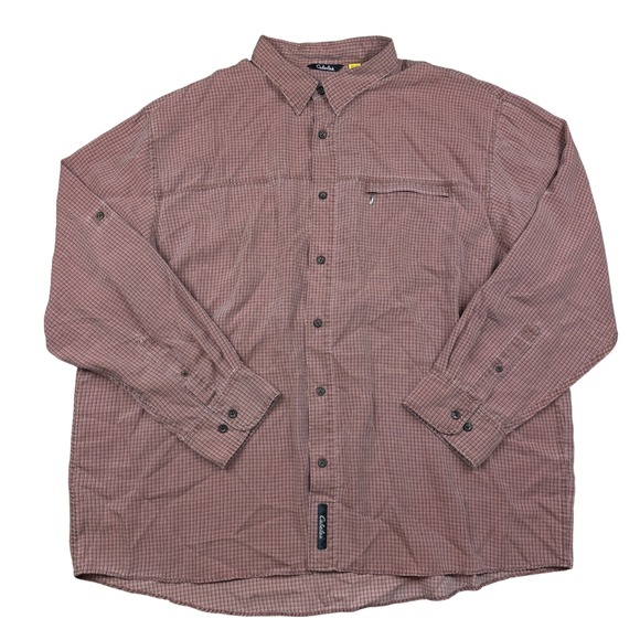Cabela's Other - Cabelas Mens 2XL Long Sleeve Button Down Shirt Grid Hiking Gorpcore Utility